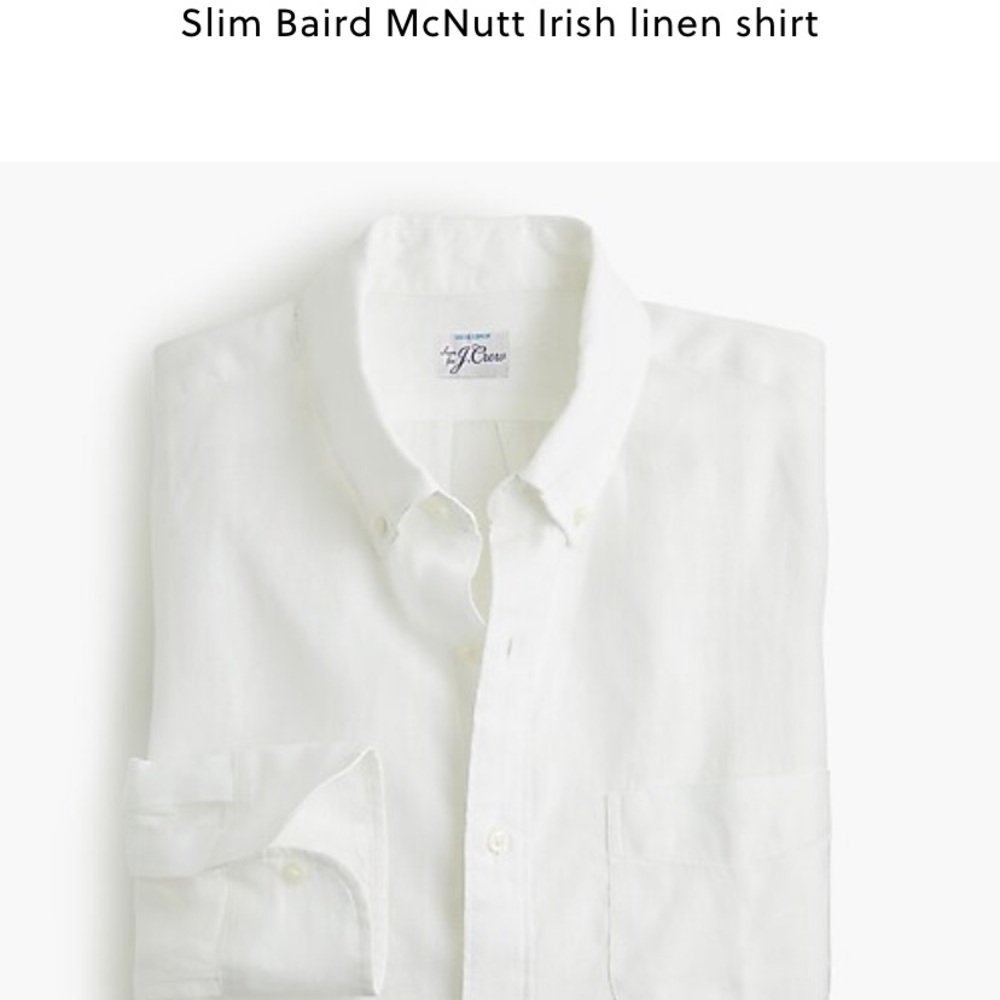 Slim Baird Irish Linen Shirt